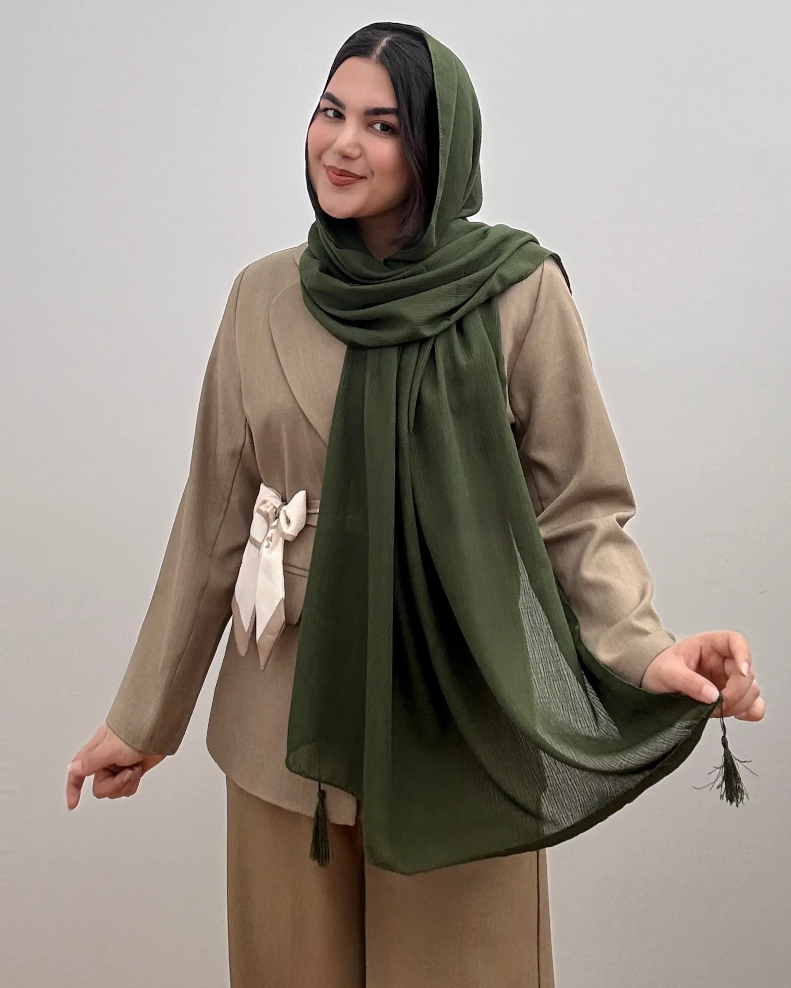 شال حریر مدل درختی